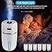 MZTDYTL Portable Mini USB Humidifier, 200ml Ultrasonic Cool Mist Humidifier with 7 Colors Light Changing for Bedroom Home Office Travel,Auto Shut-Off, Super Quiet Operation (White)