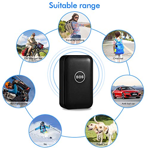 CaGuan Mini Portable Magnet GPS Tracker (no Subscription fee) Personal and Vehicle GPS Tracker, Anti-Theft Real-time Tracking Free Application Anti-Lost GPS Locator - Thumbnail 3