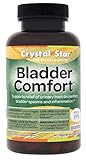 Crystal Star Bladder Comfort for Women Urinary Tract Infection Treatment Supports Elimination of Bacteria & Yeast & Kidney Discomfort, Encourages Soothing of Irritated Tissue, 60 Vegetarian Capsules