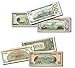Six Packs of Best Real looking Play Money, Smaller Size 4.8