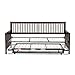 Mission Complete Wood Daybed with Link Spring and Trundle Bed Pop-Up Frame, Espresso Finish, Twin
