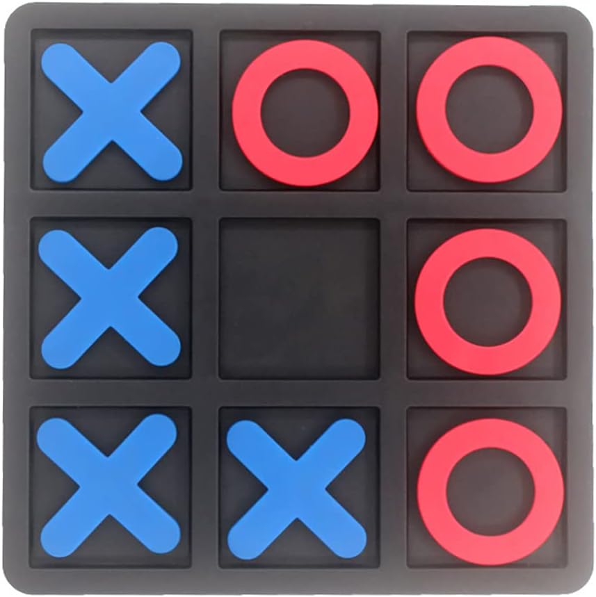 Board Games - zeyce Tic Tac Toe Board Game,Tic Tac Toe Family Game, Classic Board Game, Classical Family Board Game,Children's Tic Tac Toe Game, Plastic tic tac Toe Game, Board Size 15 X 15 cm