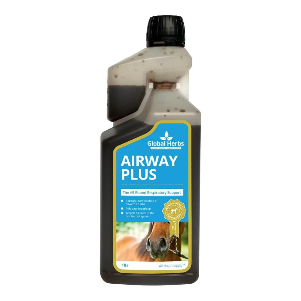 Global Herbs Airway Plus Liquid Equine Respiratory Support 1 Litre