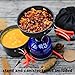 Bisgear 16pcs Camping Cookware Stove Carabiner Folding Spork Set Outdoor Camping Backpacking Non-Stick Cooking Non-Stick Picnic Bowl Pot Pan, Folding Spork, Mini Stove with Piezo Ignitionthumb 4