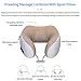 GH Neck Massager & Travel Pillow - U-Shaped Neck Pillow & Electric Massager for Muscle, Shoulder, Cervical Pain Stress Relief - Memory Foam Massage Pillow for Home, Office, Airplane,Car (Yellow)