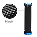 LYCAON Bike Handlebar Grips, Non-Slip-Rubber Adjustable Bicycle Handle Grip with Aluminum Lock, Bike Grips for Mountain Road Foldable Bike MTB BMX with End Caps (Blue, General End Caps)