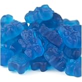 Bayside Candy Individual Colored Gummy Bear Collection (1LB, Blue Raspberry)