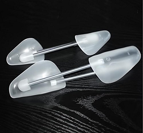 Happyupcity 2 Pairs Men's Professional Adjustable Transparent Shoe Stretcher Practical Portable Keep Shape Shoe Trees Automatic Support Shape Plastic Boot Holder Shape - Thumbnail 5