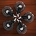 Caster Chair Wheels Office Replacement Set of 5 | FIT IKEA Chairs ONLY Rollerblade Style 3 Inch by Clever Casters | No Floor Mat Heavy Duty Protection for Hardwood Tile (10 mm)