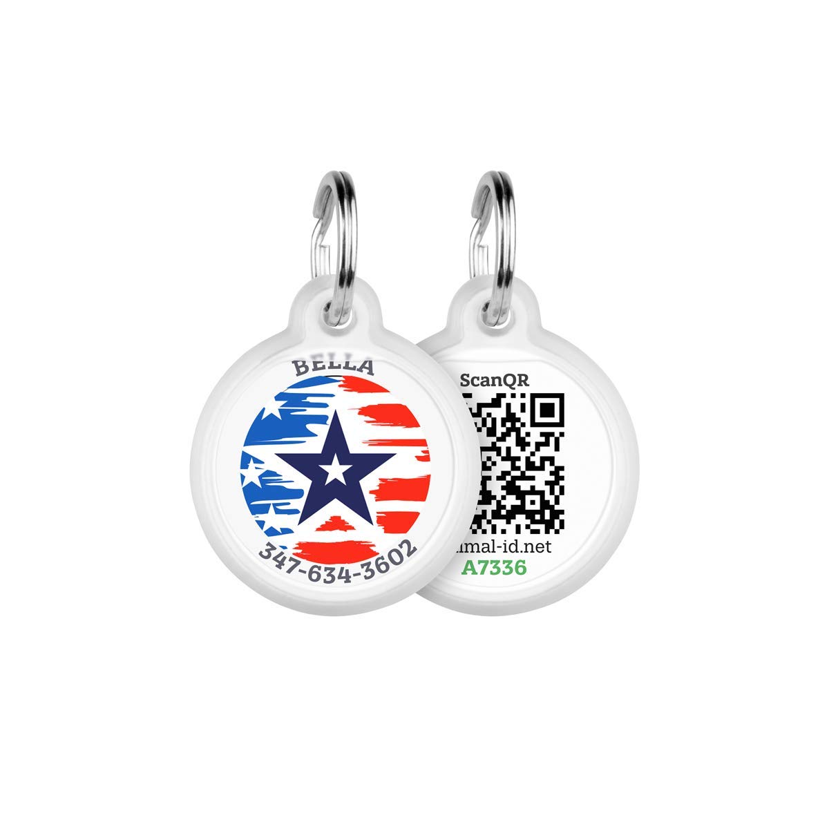 Tags for Dogs - Engraved Dog & Cat Tag - GPS Pet Id Tag - Scannable QR Code Pet Tags for Location - 
