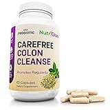 Carefree Colon Cleanse Detox with 9 Nourishing Herbs including Senna Leaf and Probiotic 60 Capsules per Bottle. Healthy weight loss, increased energy, support digestive system health