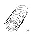 THINKCHANCES Rust Resistant Black Stainless Steel Wire Handles Hangers (Handle-Ease) for Mason, Ball, Canning Jars (6 Pack, Regular Mouth)
