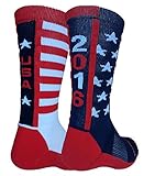 2016 USA Pride Athletic Crew Socks (Navy/Red/White, Large)