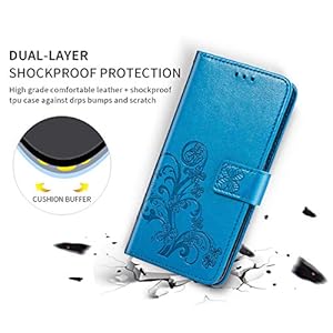 TANYO Custodia Adatto per Oppo A53s, Retro Flowers Design Pattern Custodia, PU/TPU Pelle Cover, [Carta Fessura… - immagine 8