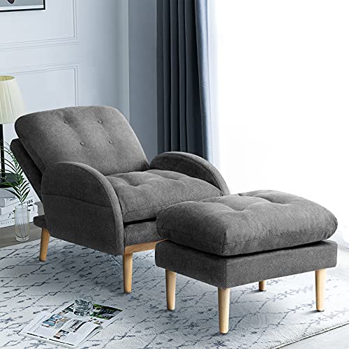 oneinmil Accent Recliner with Ottoman, Recliner Chair with Ottoman and