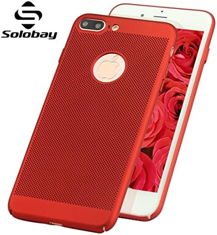 iPhone 6 plus Case iPhone 6S Plus Case Solobay iPhone Ultra Slim Thin Fit Protective Scratch Resistant Case Shell Skin (5.5 inch ) for iPhone 6+ iPhone 6S +(RED)