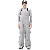 HIGH EXPERIENCE Men Ski Bib 3L Snowboard Baggy Pants Snow Overalls Waterproof Windproof Insulate Warm Winter