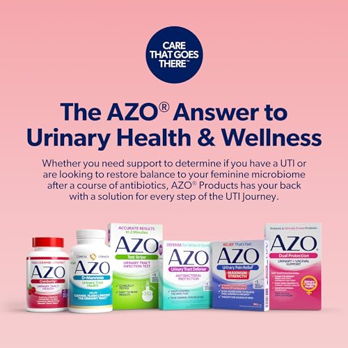 AZO DUAL PROTECTION, URINARY + VAGINAL SUPPORT, PREBIOTICS AND PROBIOTICS FOR WOMEN*, STARTS WORKING WITHIN 24 HOURS, NON-GMO, 30 COUNT
