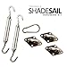King Canopy ZT2001300 6-Inch Sun Shade Sail Triangle Hardware Kit for Installation, Silver