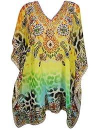 Womens Caftan Digital Printed Kimono Kaftan Dress One Size