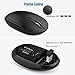 MoKo Wireless Keyboard and Mouse, Ultra Slim Universal Rechargeable Full-Size Wireless Keyboard & Mouse Combo Set, for Laptop/Desktop/PC/Notebook/Computer - Gray & Black & Silver