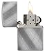 Zippo Diagonal Weave Brushed Chrome Pocket Lighter