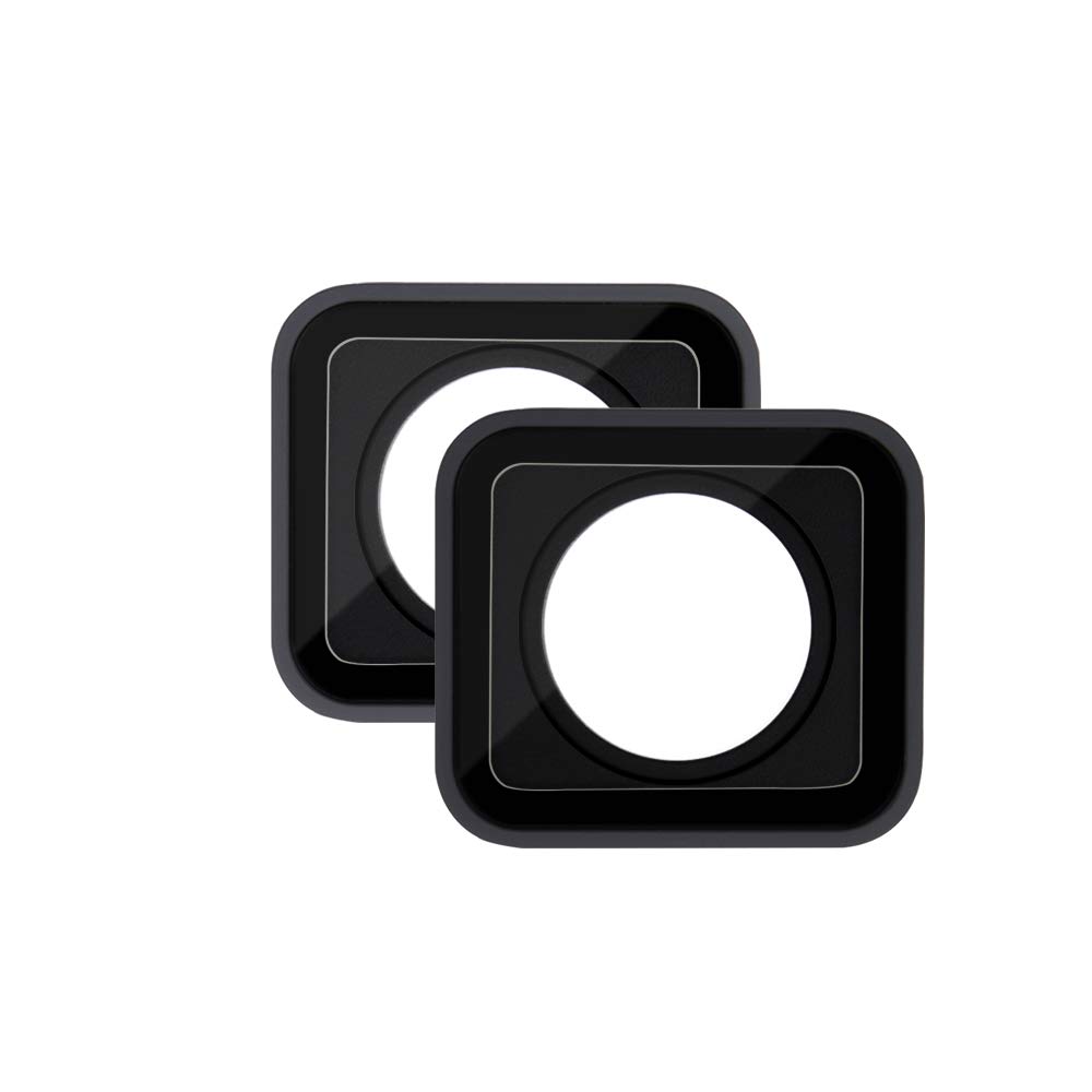 （2 Pack）ParaPace Protective Lens Replacement for GoPro Hero 7 Black Glass Cover Case Action Camera Accessories Kits(Black)