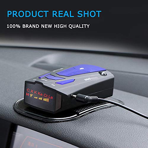 Radar-Detector,Sosanping Laser-Auto-360-Degree-Detection, Voice-Prompt-Speed, Vehicle-Speed-Alarm-System,City/Highway Mode,LED-Display for Cars(FCC)