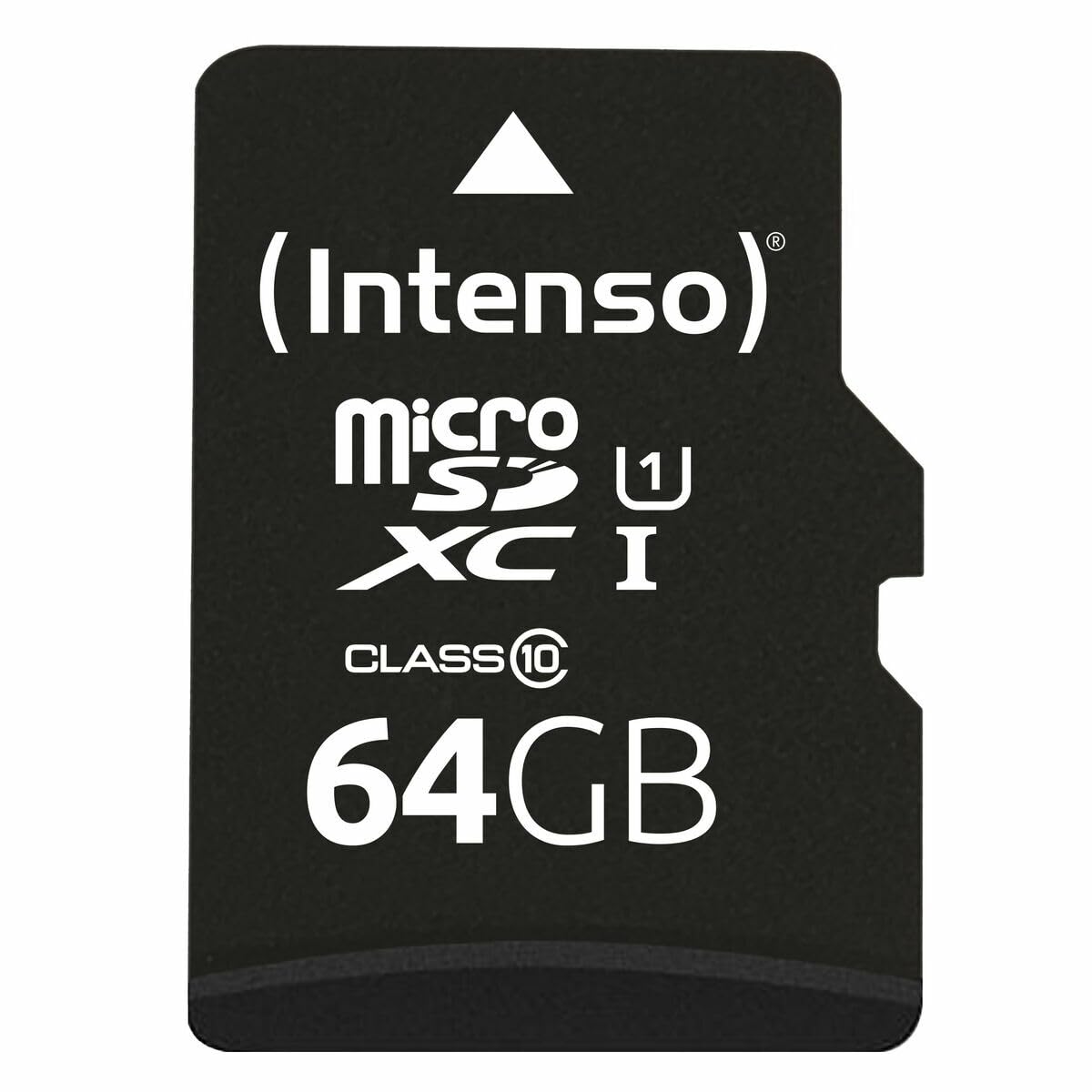 Intenso Premium Microsdxc Memory Card INCL. SD Adapter, Class 10 UHS-I, 64 GB, Black
