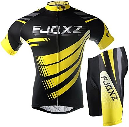 FJQXZ Men's Cycling Jersey Set Short Sleeve Bike Clothing F014D