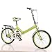 Minkui Casual Folding Bike for Men and Women Compact City Commuting Front clamp/Rear Brake Blue 20 inches-Greenthumb 4
