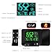Protmex Projection Alarm Clock, PT3531B WWVB Digital Radio Controlled Projection Clock with Weather Station, Dual Alarms, Indoor Thermometer, USB Phone Charging, Colorful Backlight Function