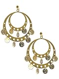 Rubie's Costume Co. Pierced Gypsy Earrings Costume, One Size, Multicolor
