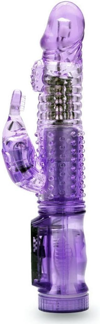 LYSE 12X Speeds Therapeutic Handheld Massage Wand,Waterproof Rampant Rabbit Massage Touch Stick Purple (Pink)