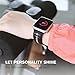 Valband Apple Watch Band 38mm 42mm, Soft Silicone Sport Band Strap Replacement iWatch Bands for Apple Watch Nike Series 3,Series 2,Series 1 (Black／Pink, 38mm)