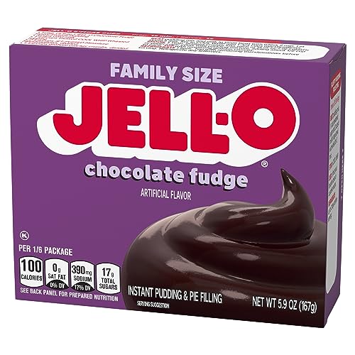JELLO CHOCOLATE FUDGE PUDDING MIX 5.9OZ BOX