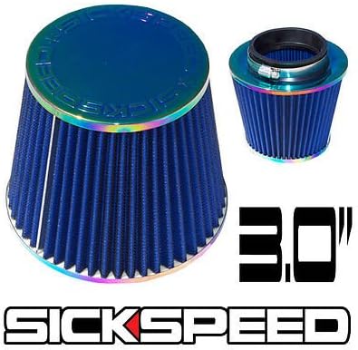 Neo 3 Inch Conical Filter For Cold/Ram Engine Air Intake Velocity Stack 3" for Subaru Impreza