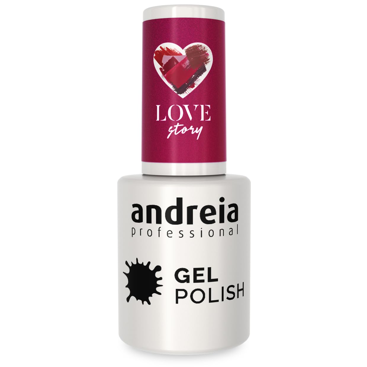 Andreia Semi-Permanent Nail Gel Polish for UV/LED Lamp - Intense Shine and 4 weeks Lasting Manicure Nail Gel Varnish - Colour 302 Red 10.5 ml