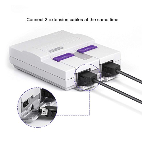 image for WY&SHANGMAO SNES Classic Controller Extension Cable 3M/10ft (2-Pack), 