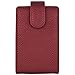 Celljoy Case for LipSense, Younique, Kylie Cosmetics, Liquid Lipsticks and Lip Gloss with Mirror - Fits 4 Tubes Mirror Card Slot - Travel Purse Storage (Wine Red)