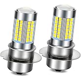 Ruiandsion P36S LED Motorcycle Light Bulb White 6000K 10-30V Super Bright 3030 66SMD Chips LED Bulb for Motorcycle Moto Scooter Light (Pack of 2)