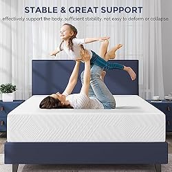 IULULU Twin Mattress, 12-Inch Twin Memory Foam