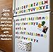 Premium ABC Refrigerator Magnets + Hanging Storage Basket - 83 Brightly Colored Wooden Magnetic Letters – Educational Alphabet Gift & Preschool Learning – Upper & Lowercase + Extra Vowels