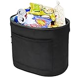 MATCC Car Garbage Can Velcro Car Trash Bin Waterproof Thick Litter Bag Car Storage Bag Back Seat Organizer