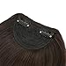 REECHO Fashion Full Length Synthetic 1 Piece Layered Clip in Hair Bangs Fringe Hairpieces Hair Extensions Color – Deep Brownthumb 4