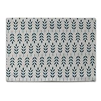 DaTun648 Placemat Washable Easy to Clean Double Fabric Green Wheat Printing Cotton Linen Placemat for Kitchen Table Heat-resistand Table Mats Pack of 4 Placemats Home Hotel (Color : 45cm x 32cm)