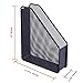 DESIGNA Metal Wire Desktop Mesh Magazine Holder, Office Desk Standing File Organizer Vertical, Black