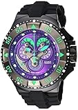 Invicta Men's 'Excursion' Swiss Quartz Stainless Steel and Silicone Casual Watch, Color:Black (Model: 18563)