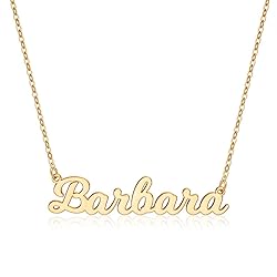 Ursteel Barbara Necklace, Custom Name Necklace