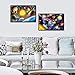 Yomiie 5D Diamond Painting Planet Universe Full Drill by Number Kits, Solar System Space Stars DIY Paint with Diamonds Art Rhinestone Embroidery Craft for Home Room Decoration (12x16inch, 2 Pack)